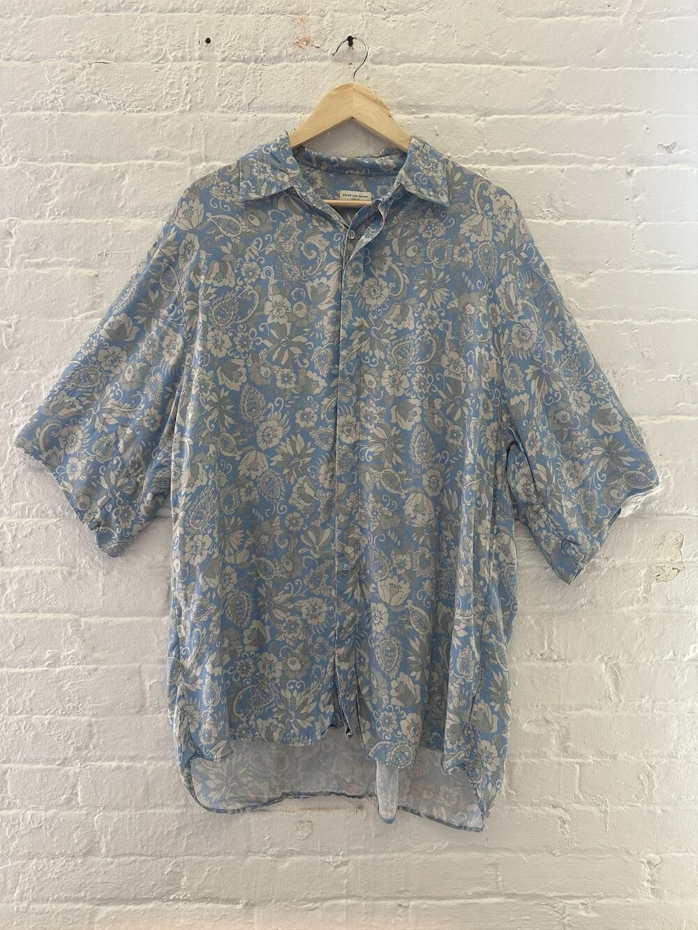 Dries Van Noten Oversized Short Sleeve Button Up